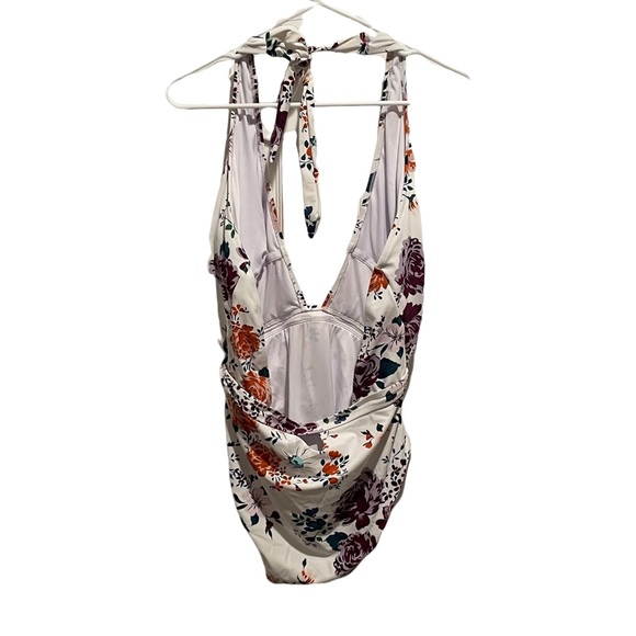 Cupshe White Floral One Piece Swimsuit XL - Picture 6 of 6